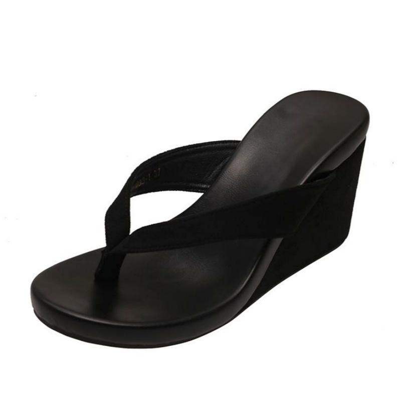 Fashion Fashion Women Flip Flops 2025 Summer Ladies Casual Wedge Heel Slippers Outdoor Beach Comfy Vacation Dress Platform Women Sandals