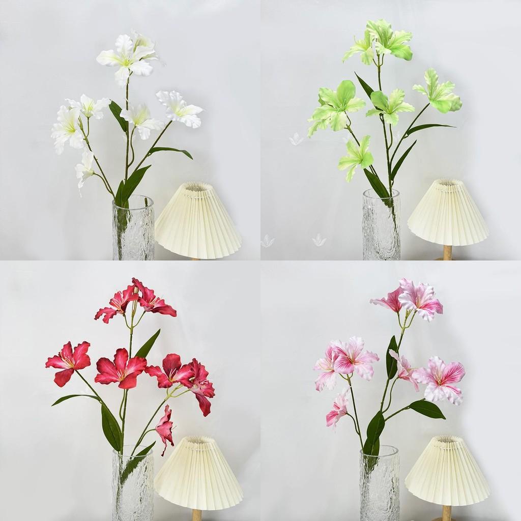 Flowers Wedding Lily Party Silk Flower Display Bright Colors Home Studio Use
