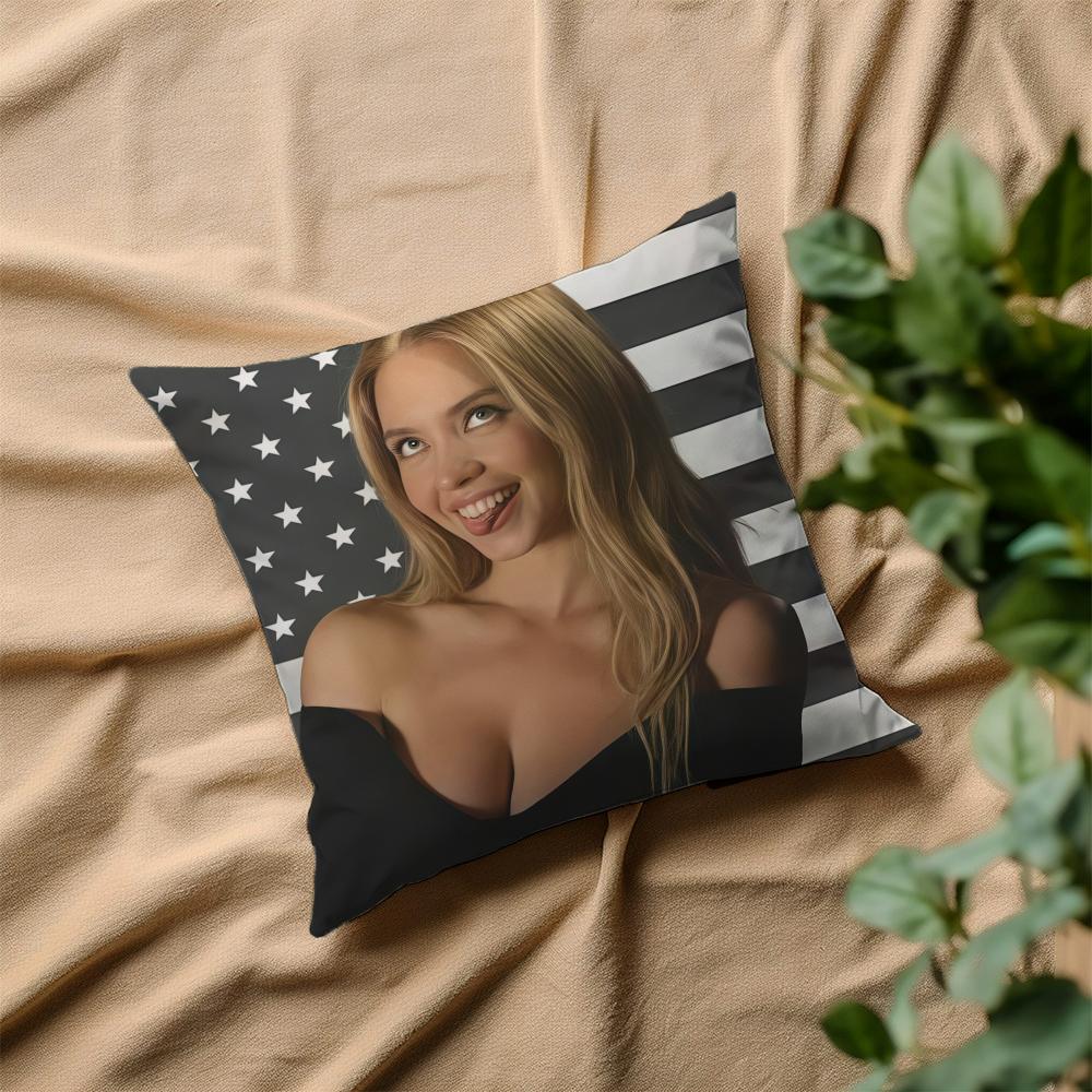 Cushion S-Sweeney Cover Square Sofa Cushion S-Sydney Actor Cover Casual Skin-Friendly Comfortable Pillow Cover