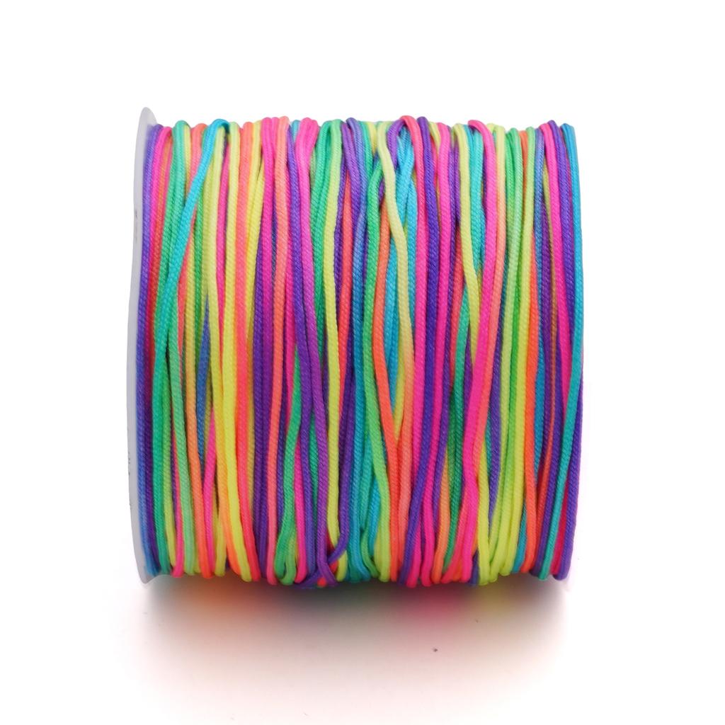 5-50m/lot 0.8mm Cotton Cord Nylon Cord Thread String DIY Beading Braided Bracelet Jewelry Making