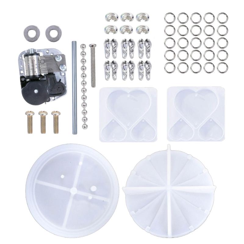 

Musical Carousel DIY Silicone Mold for Music-Box Umbrella Bottom and Cover Mold DIY Movement Materials Round Brand Mold