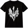 Winged Guitar T Shirt Vintage Rock N Roll Musician Graphic Tee Rocker Band Top