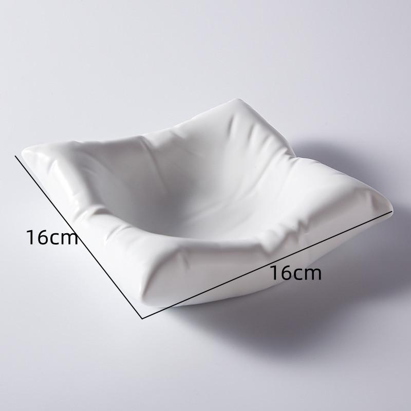 

Креативная квадратная керамическая обеденная тарелка для ресторана, стейка, суши, украшения еды, торта, десерта, бытовая кухонная утварь