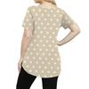 Women's Printing Large Size V-neck Top Loose Pocket T-shirt