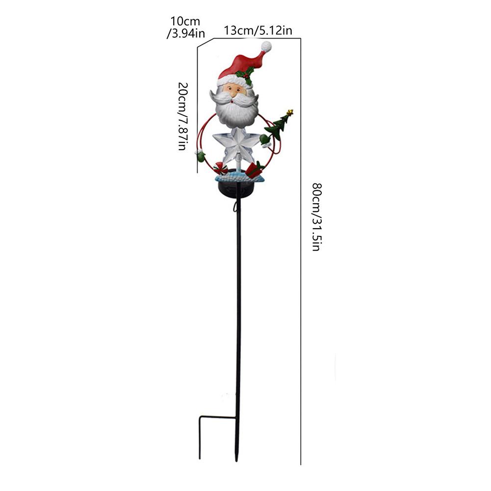 Festive Garden Lighting 31.5inch Santa Claus Decor Easy Installation Festive Holiday Decor Mini Christmas Tree