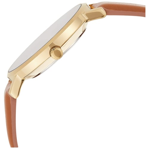 Casio MTP-VT01GL-5B Men's Minimalist Gold-Tone Brown Leather Band Burgundy Dial Three-Hand Analog Watch, Blue, One Size, Analog Watch, Quartz Movement