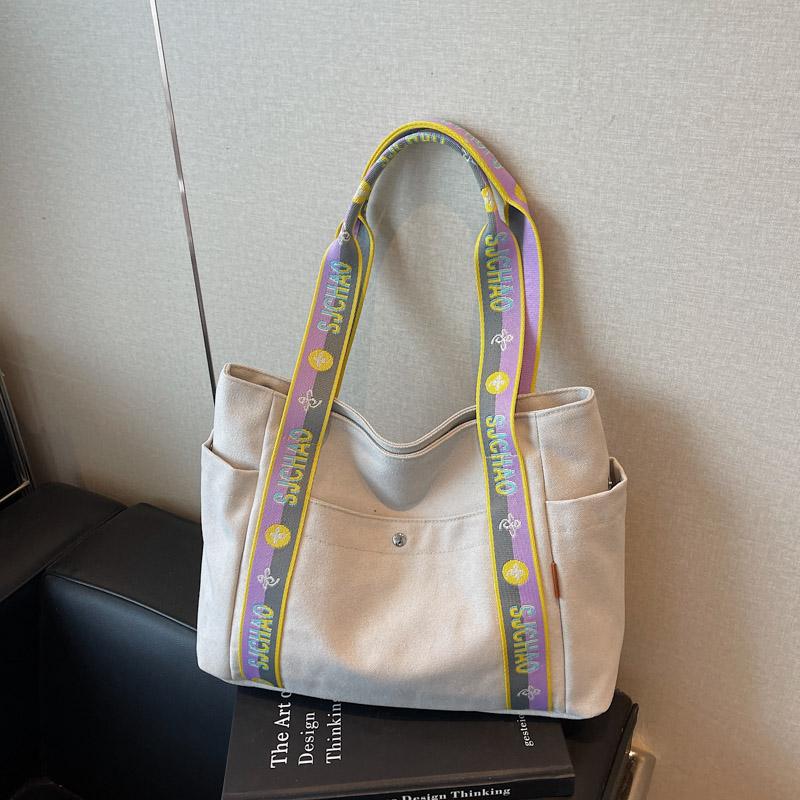 Casual Fashion Large Capacity Tote Bag Simple Travel Bag Women Large Shoulder Bag  Tote Handbag