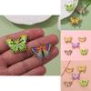 Creative Purple Butterfly Enamel Brooch Stunning Animal Floral Design For Men And Women