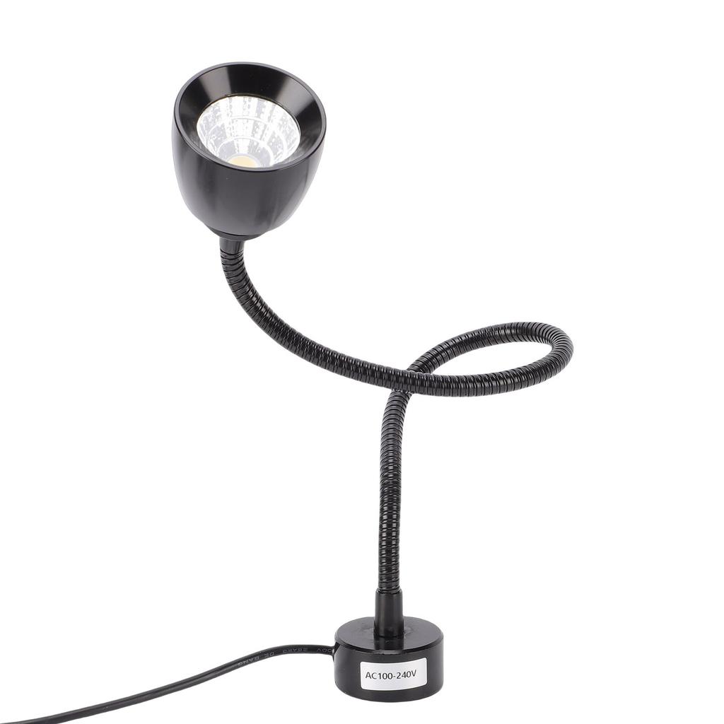 7W LED Light with Flexible Gooseneck and Magnet Base 6000K Work Lamp for Workbench Lathe Grill Workshop Industrial Lighting