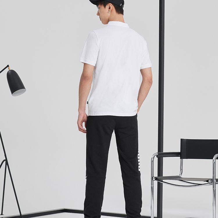 Puma Logo Letter Print Short Sleeve Polo Shirt Men polo shirts White 848736-02