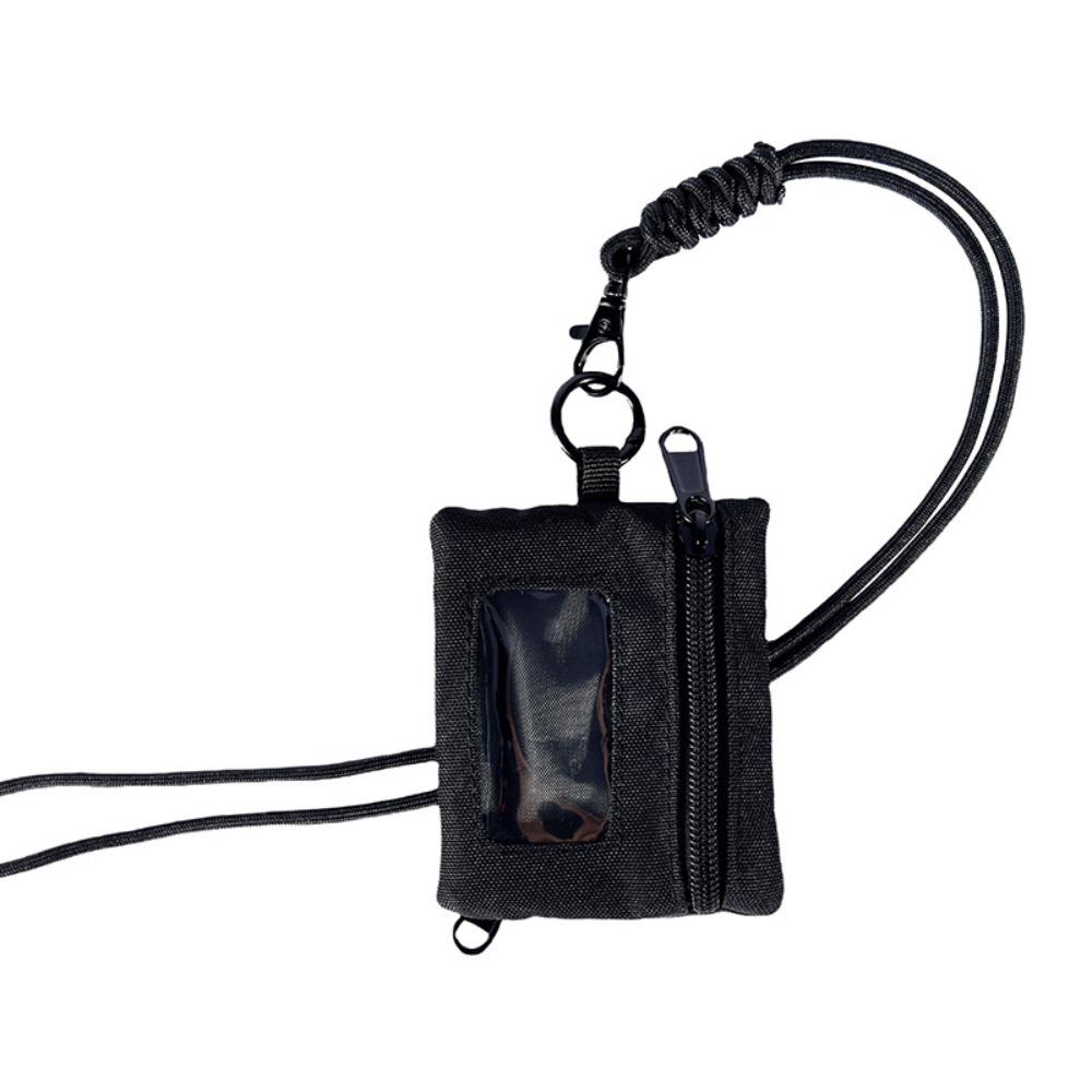 New Oxford Coin Purse Zipper Mini Key Case With Neck Rope Wallet Outdoor Cycling