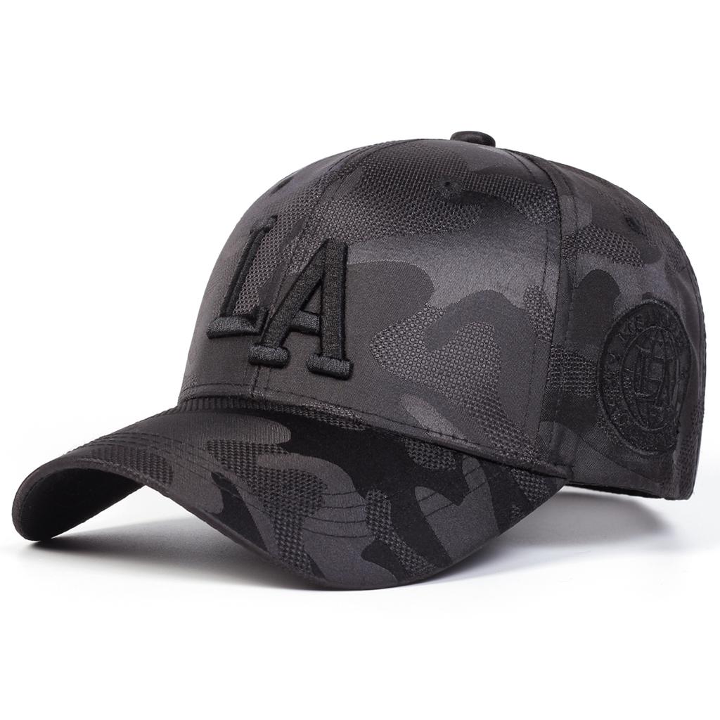 Unisex Letter Embroidery Adjustable Camouflage Baseball Hat Simple Caps Spring Autumn Outdoor Sport Travel