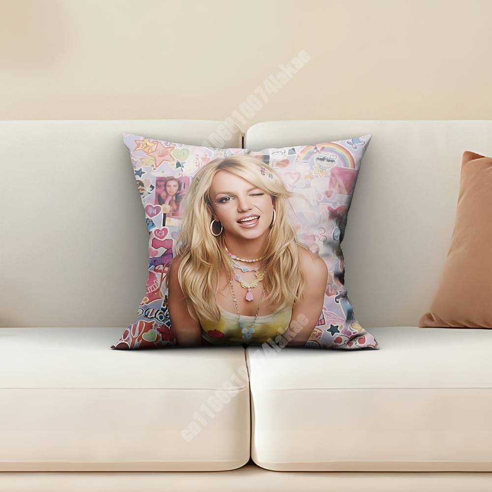 BBritney SSpears Pop Princess Pillow Cover Sofa Couch Cushion Case Home Living Room Decoration