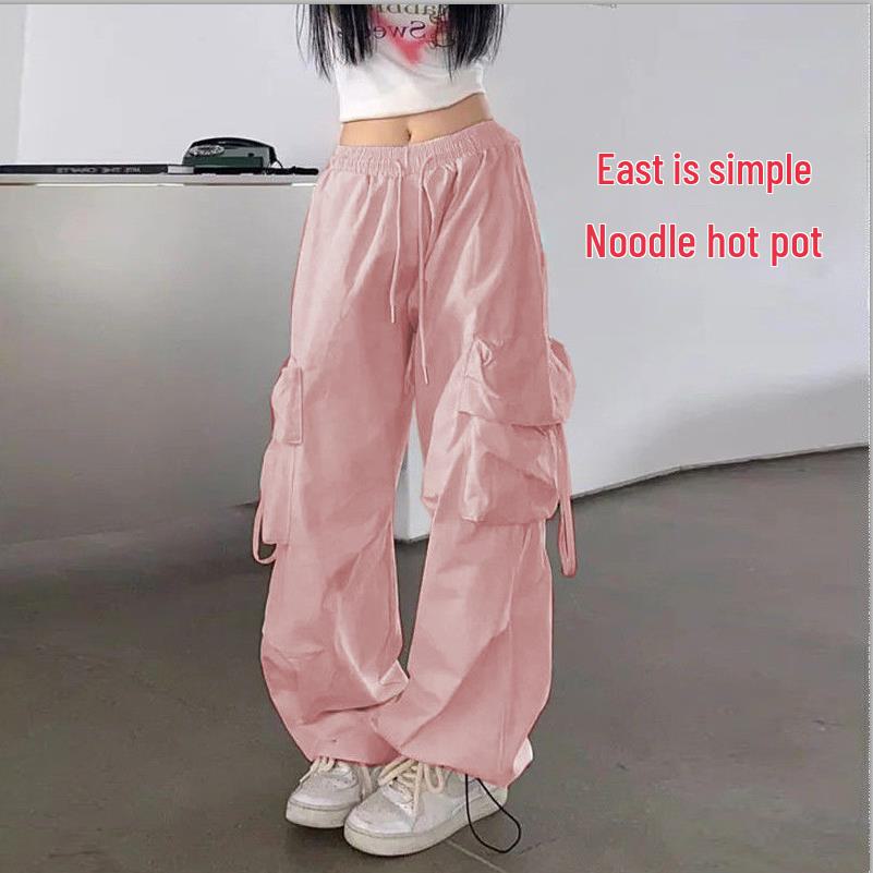 Unisex American-Style Thick Overalls for Street Dance: Trendy, Casual, All-Match Loose Wide-Leg Pants for Autumn and Winter.