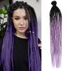 Extensii Sintetice Lungi Drepte Dreadlock Moi False Pentru Femei Cosplay Petrecere