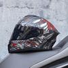 LVS motorcycle off-road helmet racing double lens flip open helmet DOT