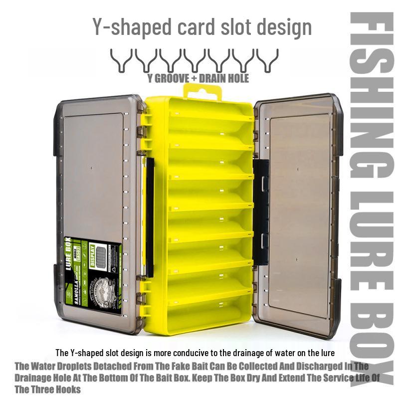 Double-Layer Multi-Functional Fishing Lure and Soft Bait Storage Box