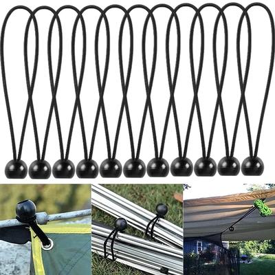 10PCS Elastic Tent Fixed Rope Elastic Band Canvas Awning Fixed Rope Survival Outdoor Camping Accessories