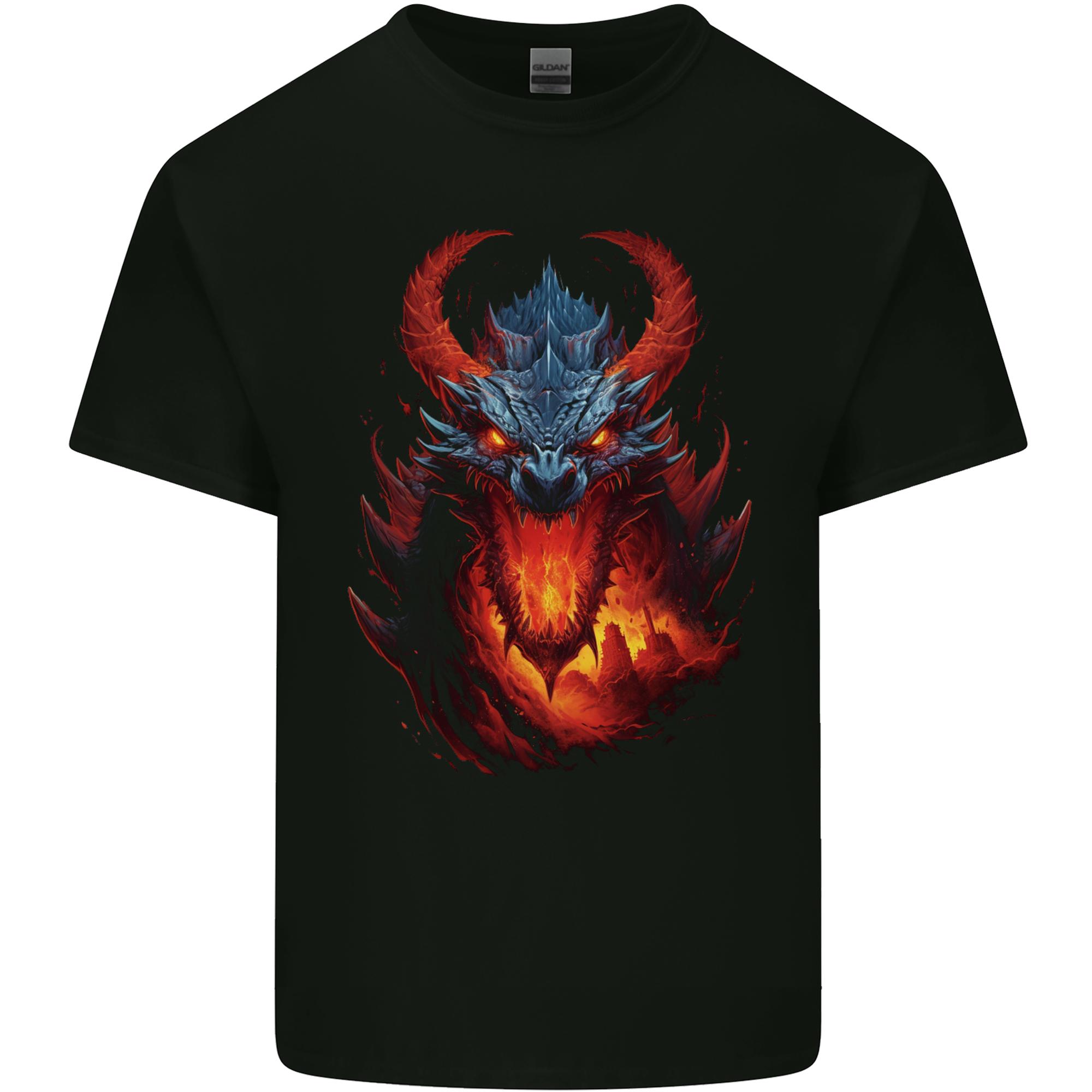 Fantasy Fire Dragon 2 Unisexs Light Cotton TShirt S