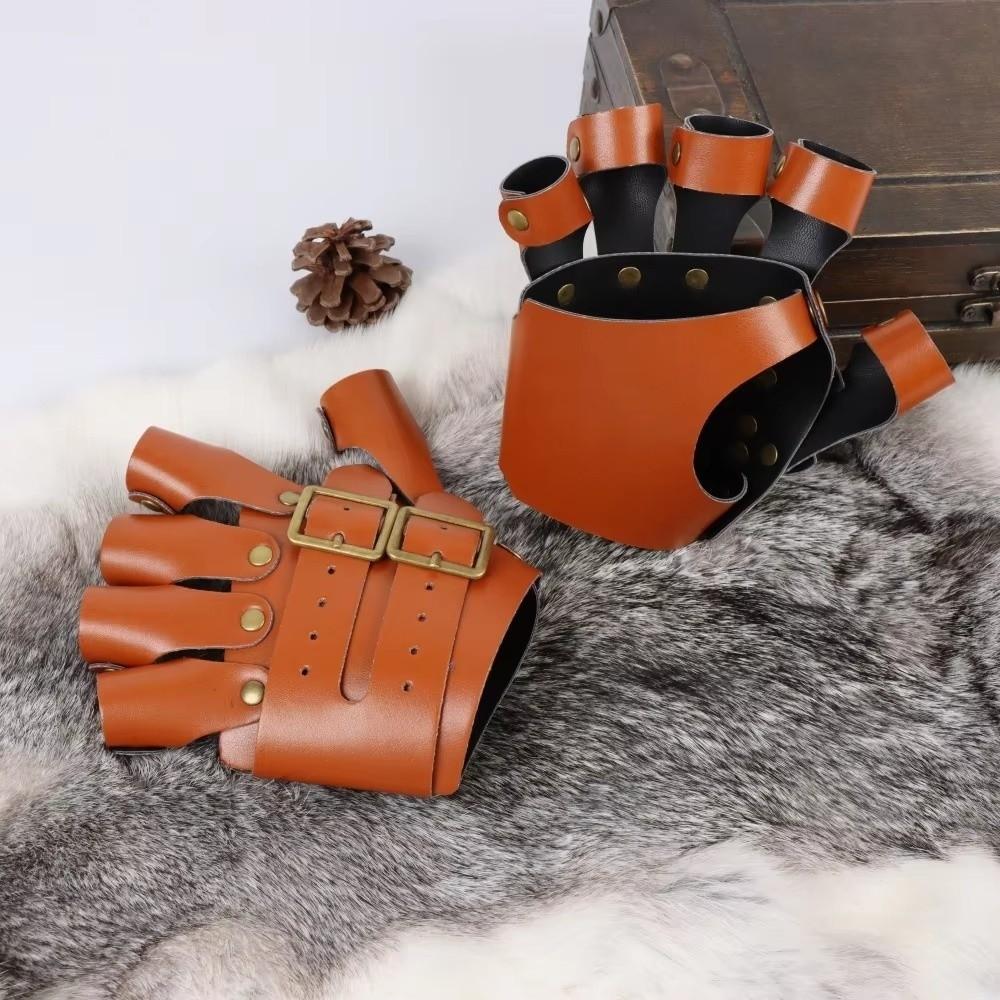Wristband Design Steampunk Gloves Medieval Style Fingerless Gloves  Role Playing