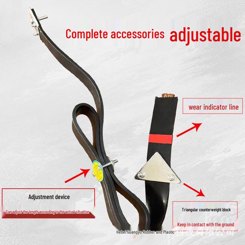New 1600 Type Static Dissipative Rubber Strip for Safe Transportation of Flammable Goods