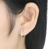 Jin Yali Fashion Korean Zircon U-Shaped Earrings