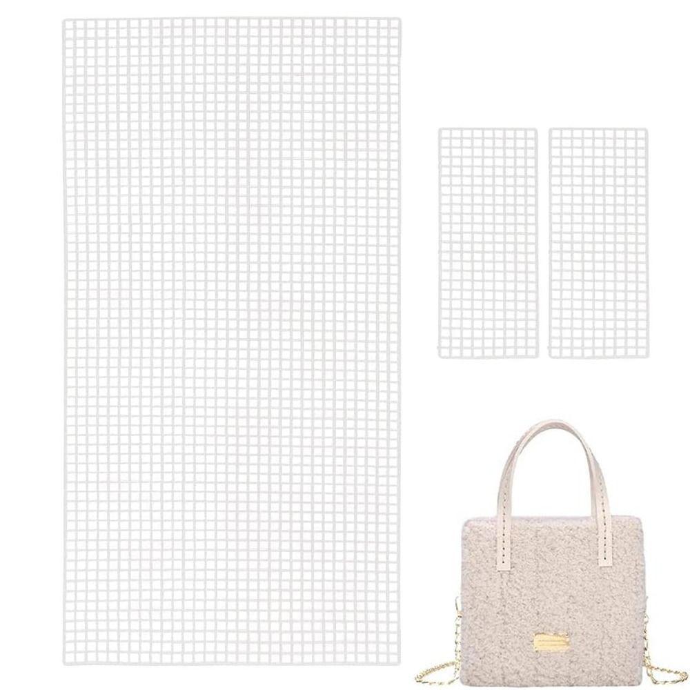 36.3x18.6CM Mesh Bag Sheets Plastic Net Cover DIY Crafting Acrylic Yarn Crafting Knit Crochet Projects for Purse Making Supplies