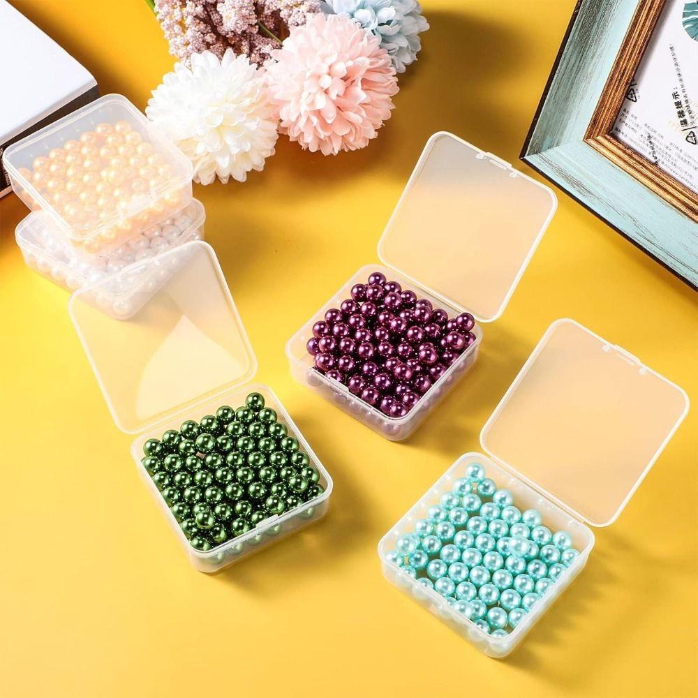 Plastic Jewelry Storage Case Multiple Grid Necklace Storage Container  Painting Accessories