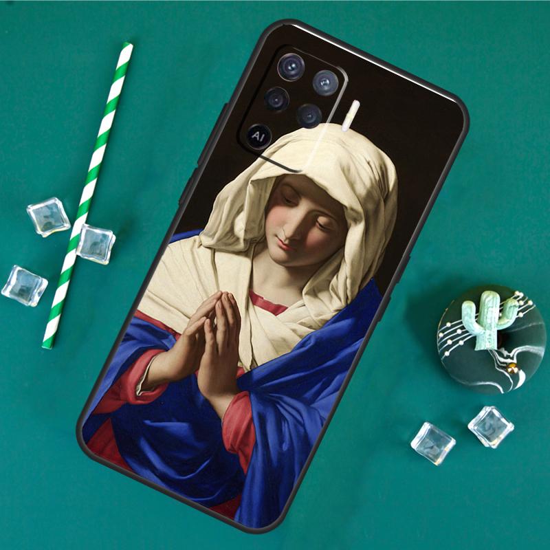Virgin Mary Case For Oppo A80 A40 A60 A16 A76 A96 A91 A15 A17 A74 A94 A54 A57S A18 A38 A58 A78 A98 Cover