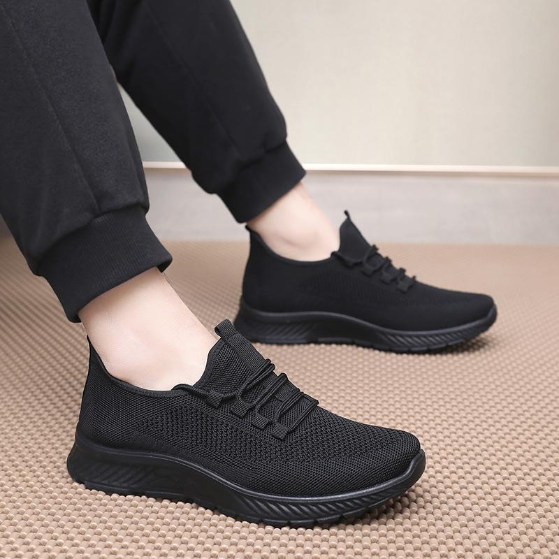 48 large size work dad shoes work men's shoes soft sole old Beijing cloth shoes black men's sneakers 46 non-slip 4749