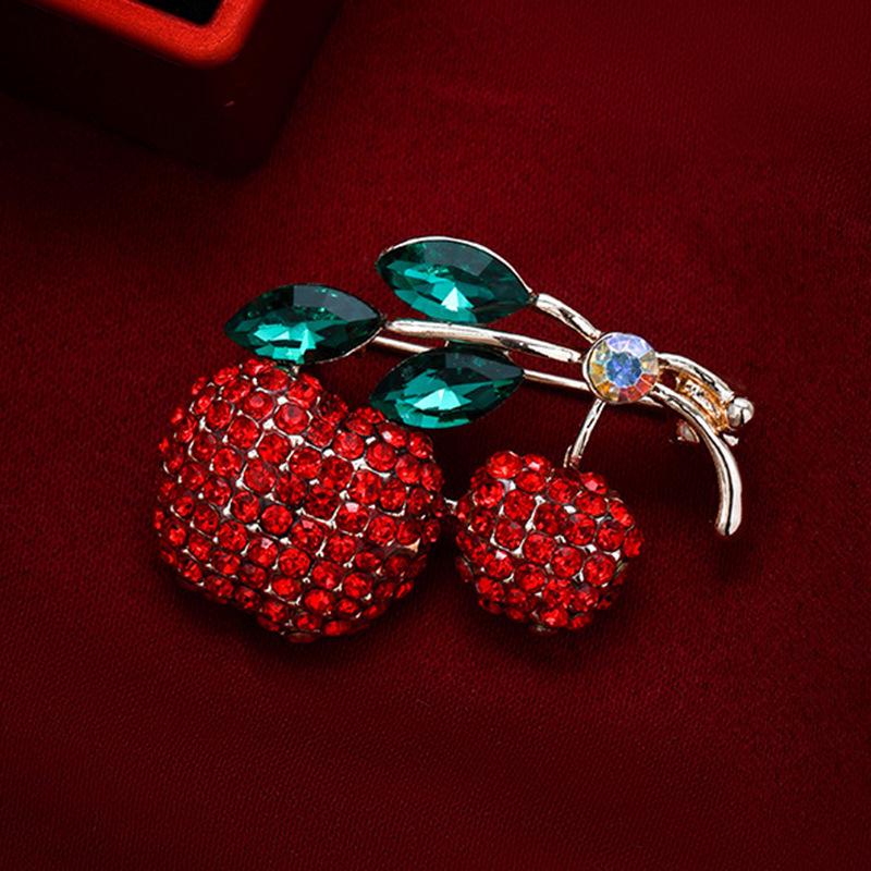 High-End Rose Red Chinese Flower Brooch: Classical Pin for Women's Qipao & Coat Accessories