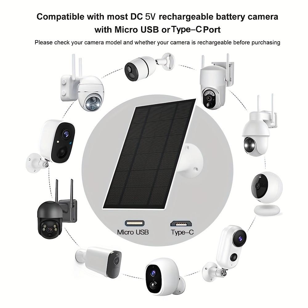 Panele słoneczne do ładowania kamer bezpieczeństwa. Panele słoneczne do kamer bezprzewodowych. Regulowany montaż 360°
