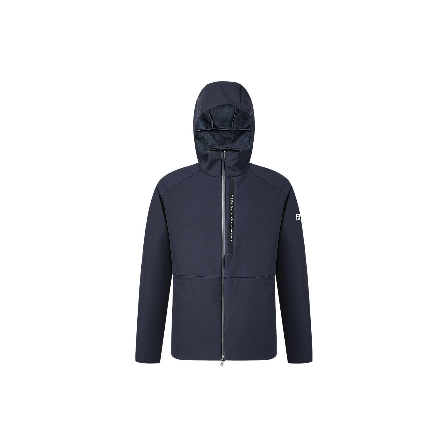 

FILA Solid Color Hooded Fitness Woven Jacket Men jackets Royal-Blue A11M411712F-NV L