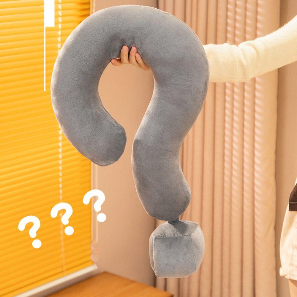 Soft Office Nap Pillow Skin-friendly Neck Support Funny Question Mark Cervical Pillow  Bedding
