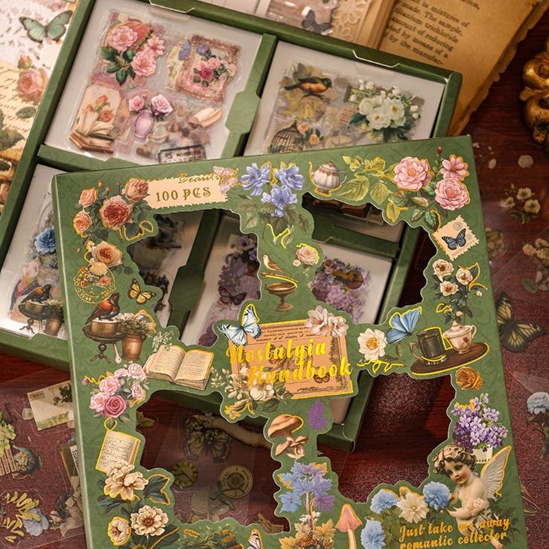 100 Stück/Set Selbstklebende Aufkleber Cartoon-Aufkleber PVC-Aufkleber Hübsche Aufkleber Ästhetische Aufkleber für Scrapbooking