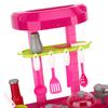 Simulation Kitchen Toy Set Children Cooking Tableware Toys with Light Sound Effect