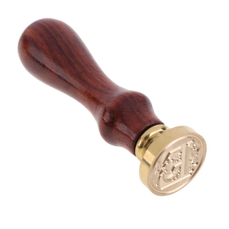 Vintage Wax Seal Stamp Classic A-Z Retro Seals Wooden Stamps Alphabet Craft 26 Letter Sealing Wax Home Decor Dropshipping