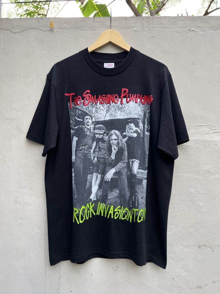 The Smashing Pumpkins Rock Invasion Band Black Unisex Shirt Reprint S5XL KH7021 XXXL