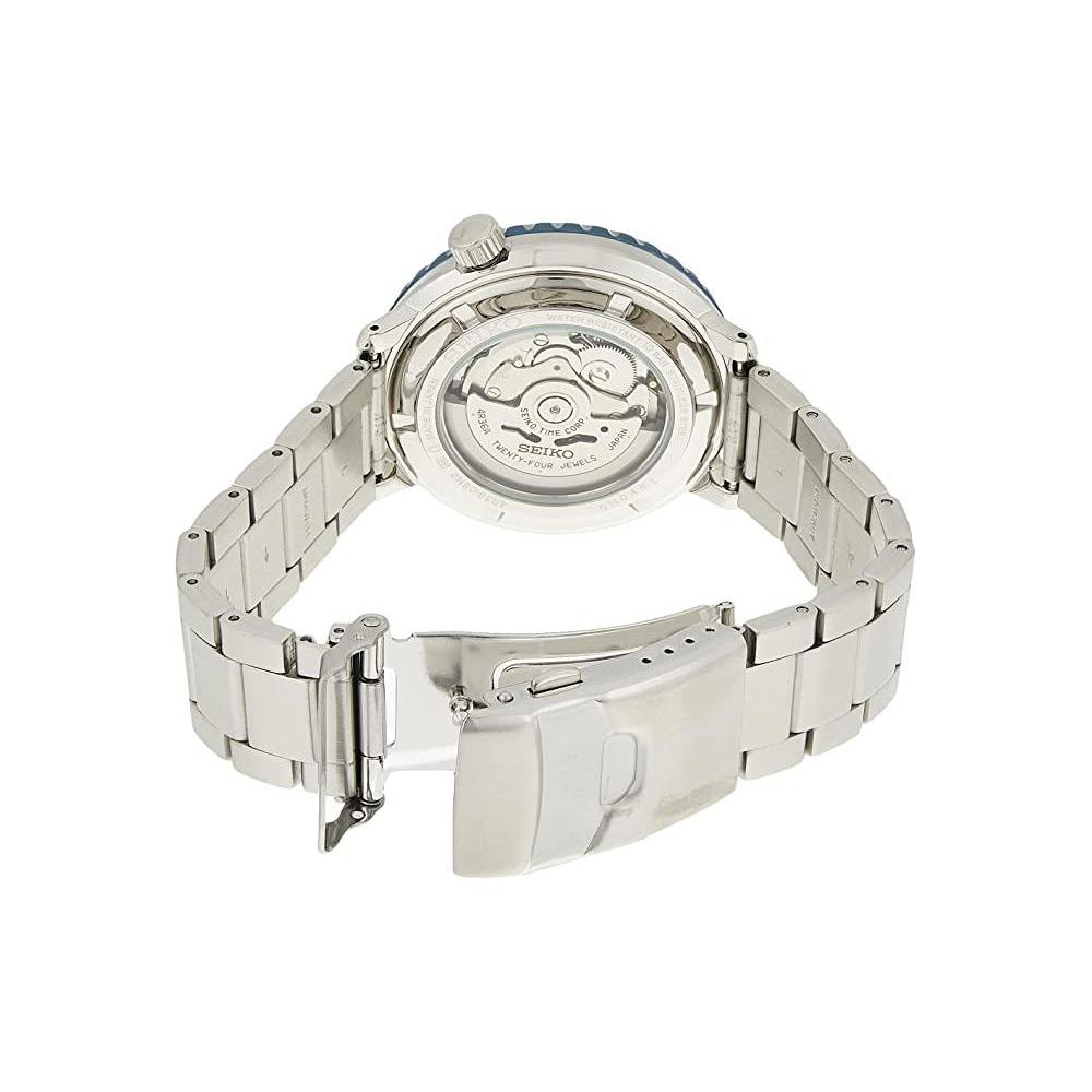 SEIKO 5 Automatic Mechanical Movement Stainless Steel Strap Watch Men's Watches Blue Dial SRPC63J1 SRPC63J1
