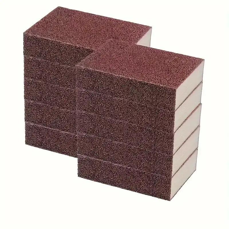 3/5/10PCSRust Remove Sponge Carborundum Eraser Household Cleaning Brush Descaling Scouring Sponges Rub Cooktop Pot Kitchen Tools