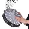 Metal Bells Hand Percussion Drum with Ergonomic Handle Grip 8/10 Inch Double Row