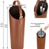 Porta ombrelli lungo in pelle di grande capacità per ingressi domestici e commerciali