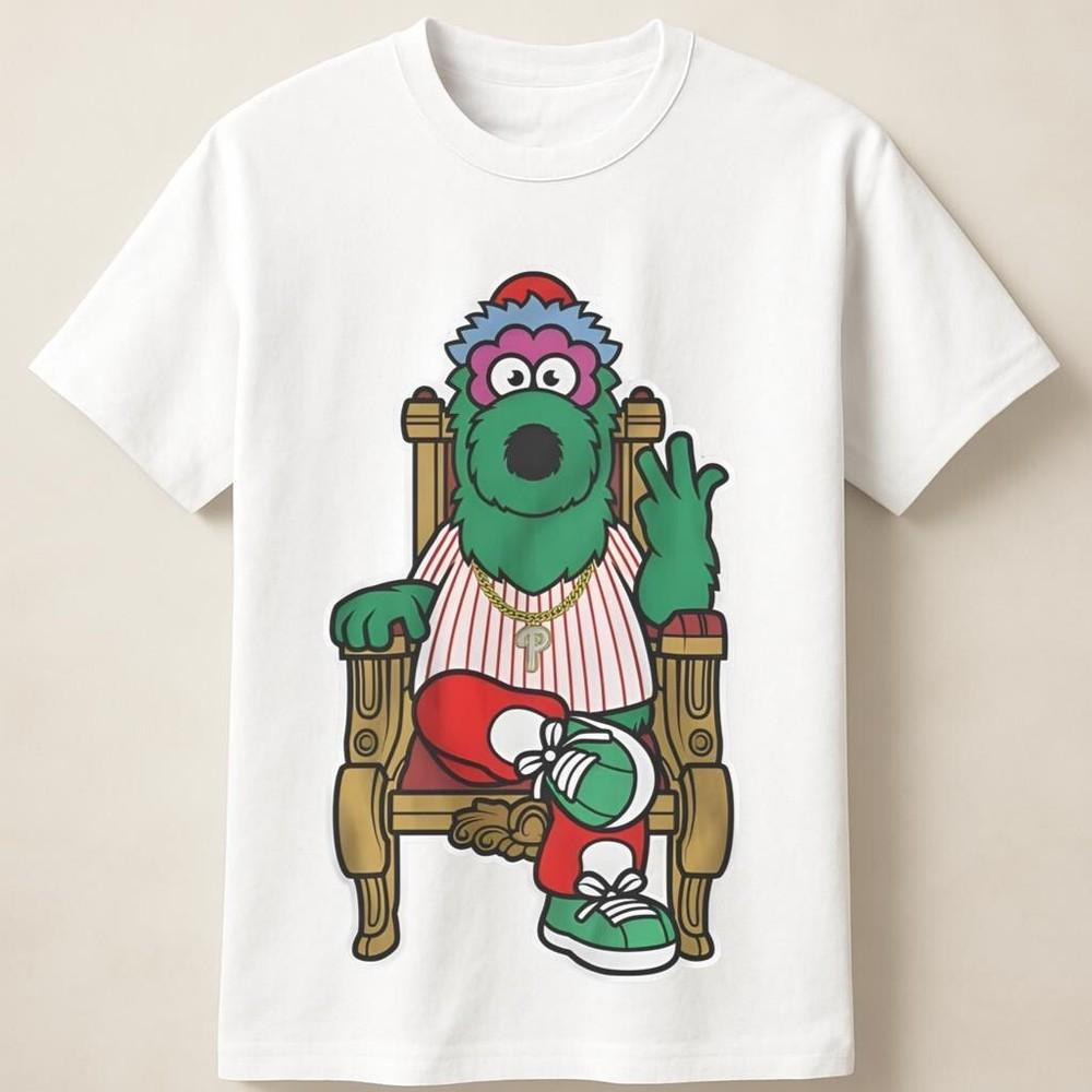 Philly Phanatic Sitting on Throne with Chain and Jersey Unisex T-Shirt Unisex T-Shirt XXXL