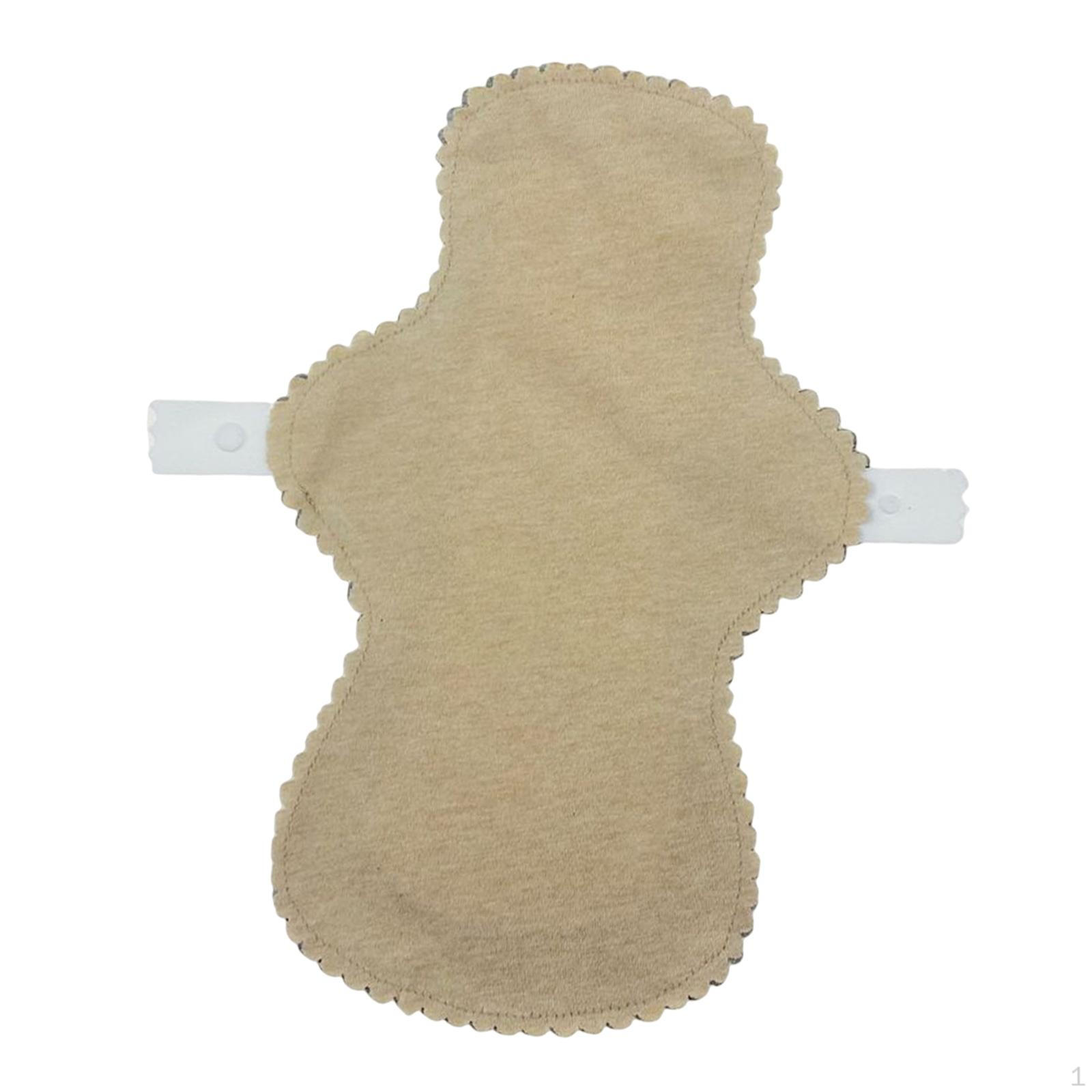 

Моющиеся многоразовые менструальные прокладки с защелками, женские прокладки для подростков и женщин Light Brown