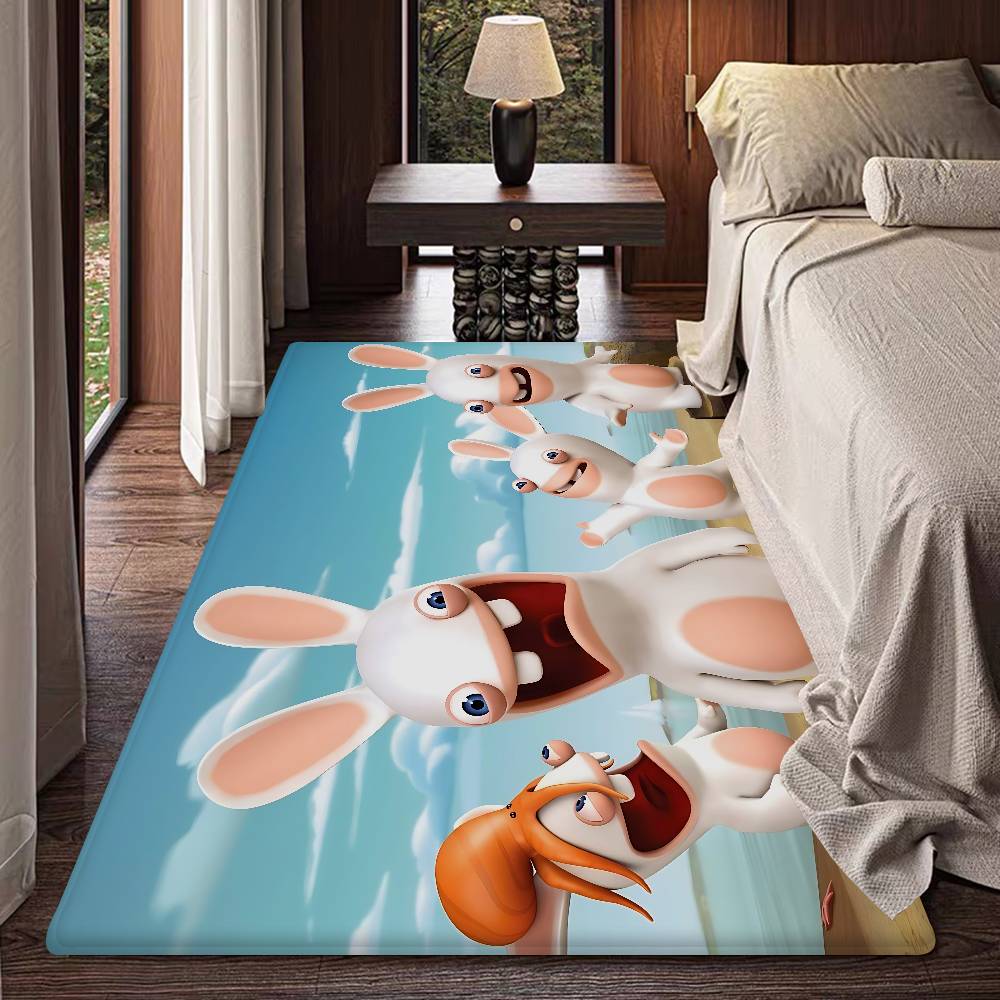 R-Rabbids I-InvasionS Door Mat Anti-slip Absorb Water Long Strip Cushion Bedroon Mat Bedside Mats
