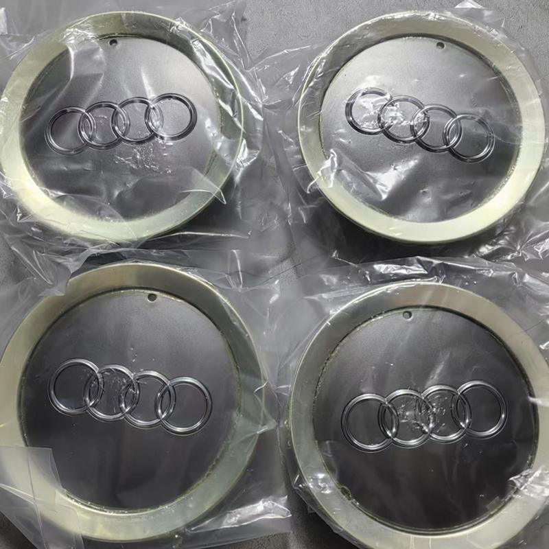 For Audi A34Pcs Car Wheel Center Hub Caps Badge Rim Hubcap 8N0601165A 4B0601165A Accessories For Audi A3 A4 A5 S6 S8 TT A8 Quattro Emblem