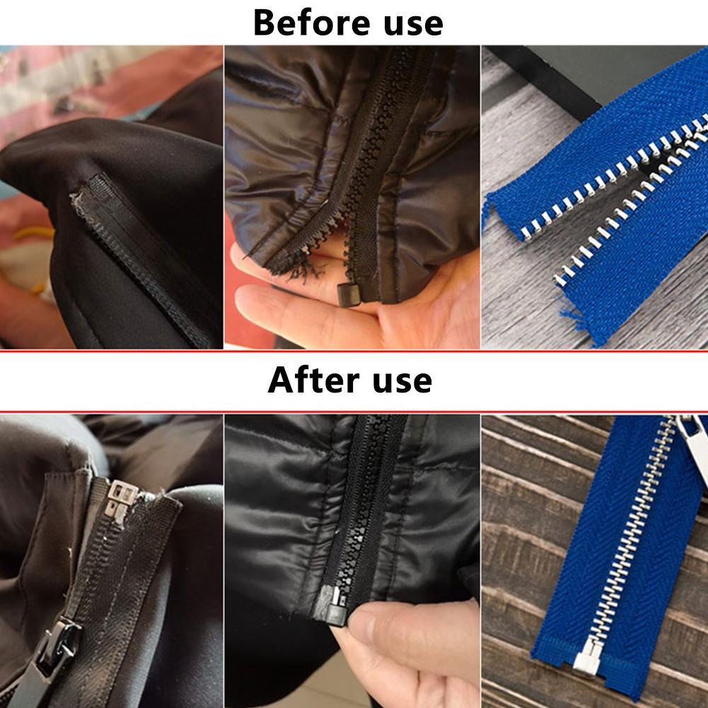 10 párů Slitinové opěrky zipu pro opravu Otevřené opěrky zipu DIY Šicí zipové doplňky na oblečení Černá Stříbrná Zlatá