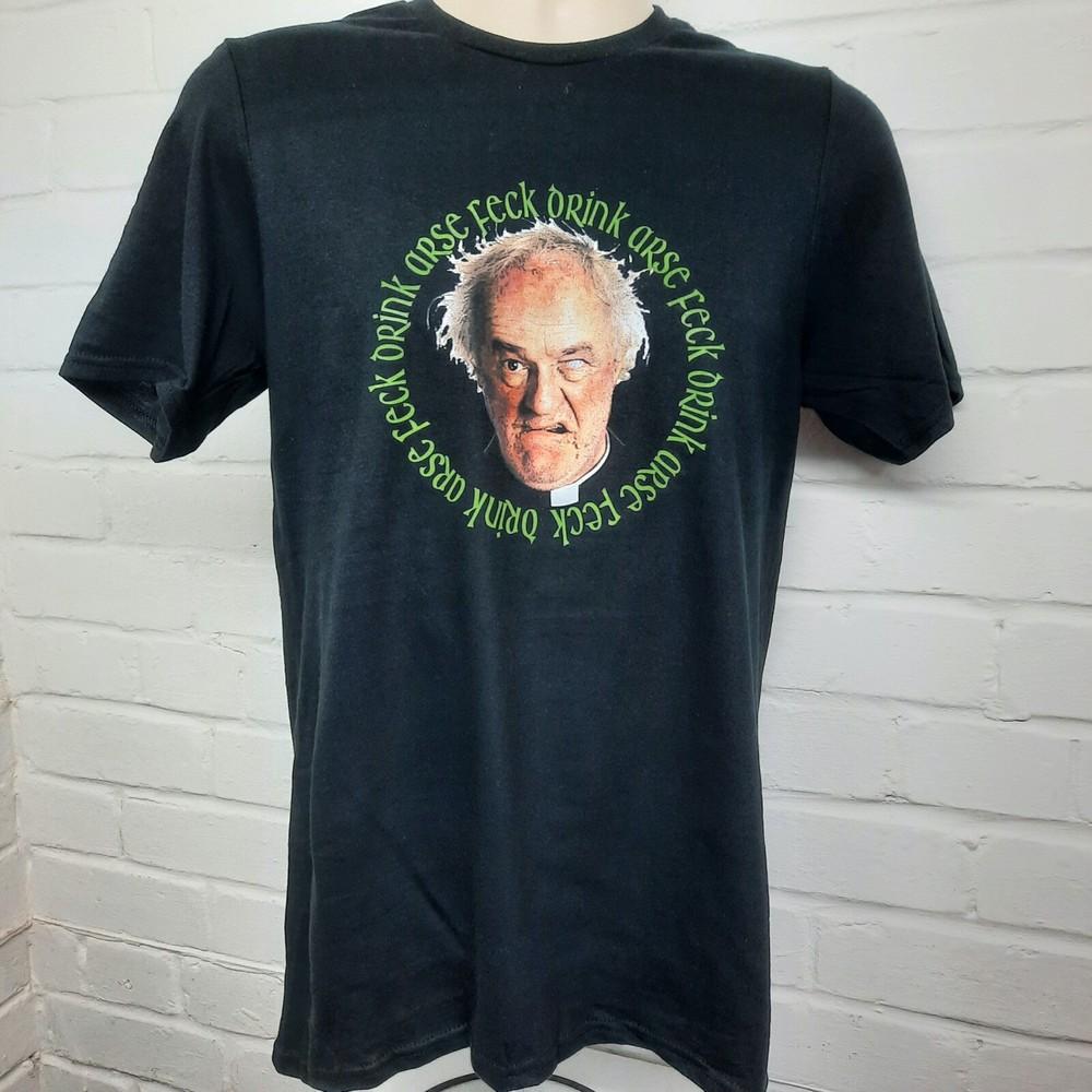 Father Jack Drink Feck Arse T-shirt Father Ted Irish Comedy Unisex T-Shirt XXXXL