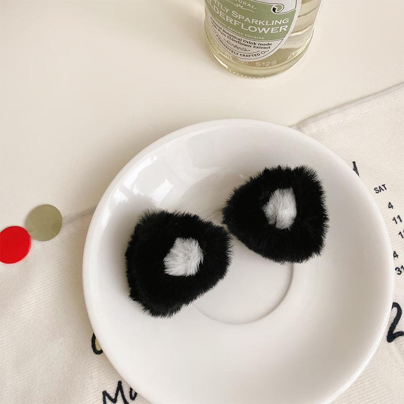 3D Cat Ear Plush Hairclips - Cute Japanese Style Bangs Accessories