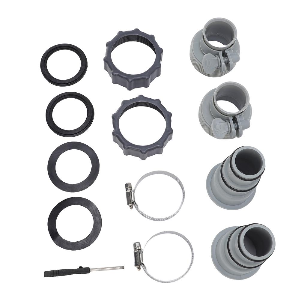Filter Pump Hose Adapter ABS High Temperature Proof 1.251.5in Pool Filter Pump Hose Connector